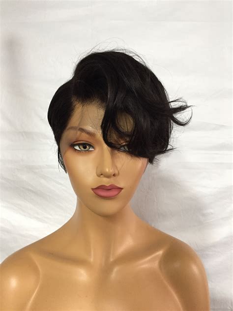 New Lace Front Synthetic Celebrity Grey Wigs For Ladies Over 40. . Pixie human hair wig